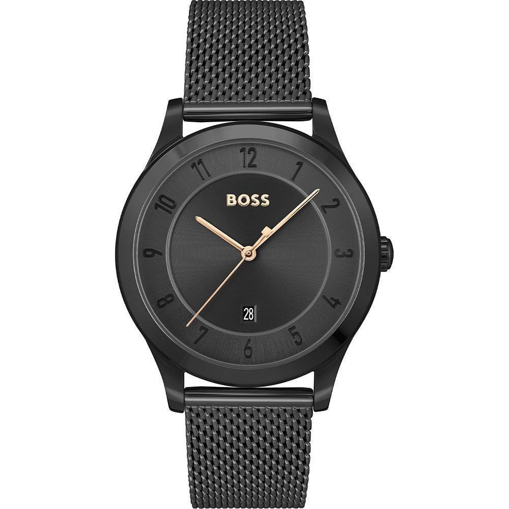 Hugo Boss Jewellery Brown Leather Men's bracelet 1580497M