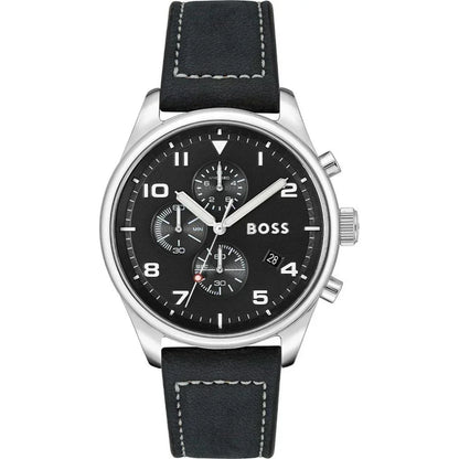Hugo Boss Jewellery Brown Leather Men's bracelet 1580497M