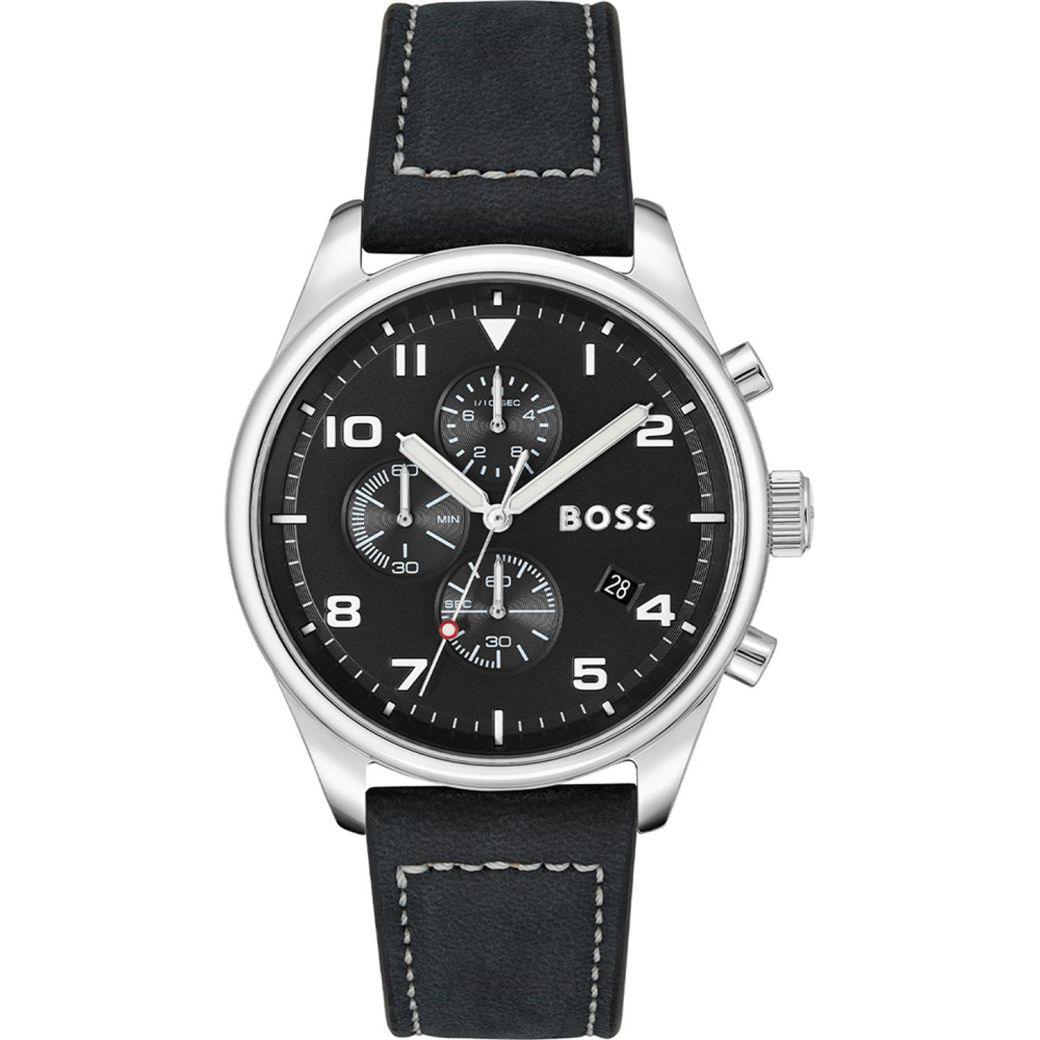 Hugo boss black chronograph watch best sale