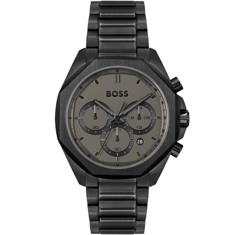 Hugo Boss Jewellery Brown Leather Men's bracelet 1580497M