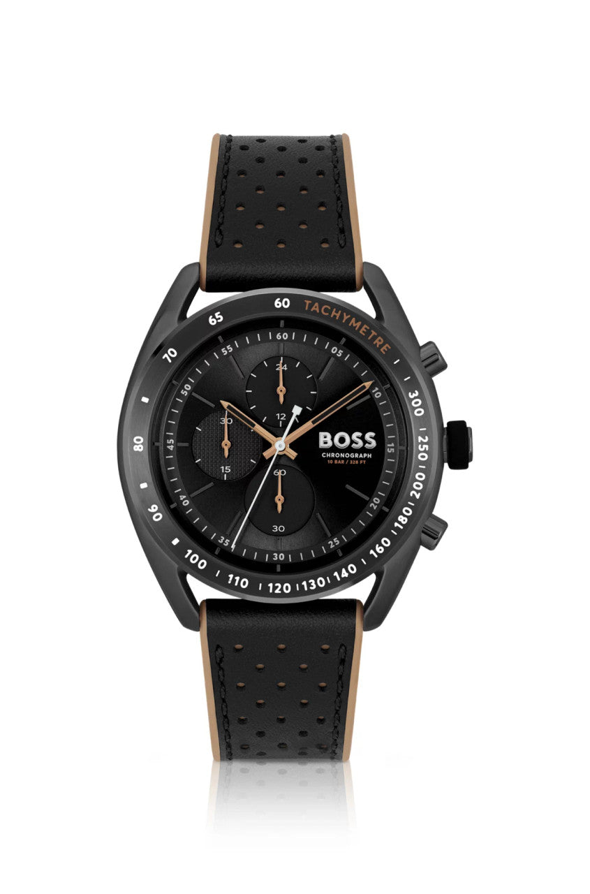 Hugo Boss Jewellery Brown Leather Men&#39;s bracelet 1580497M