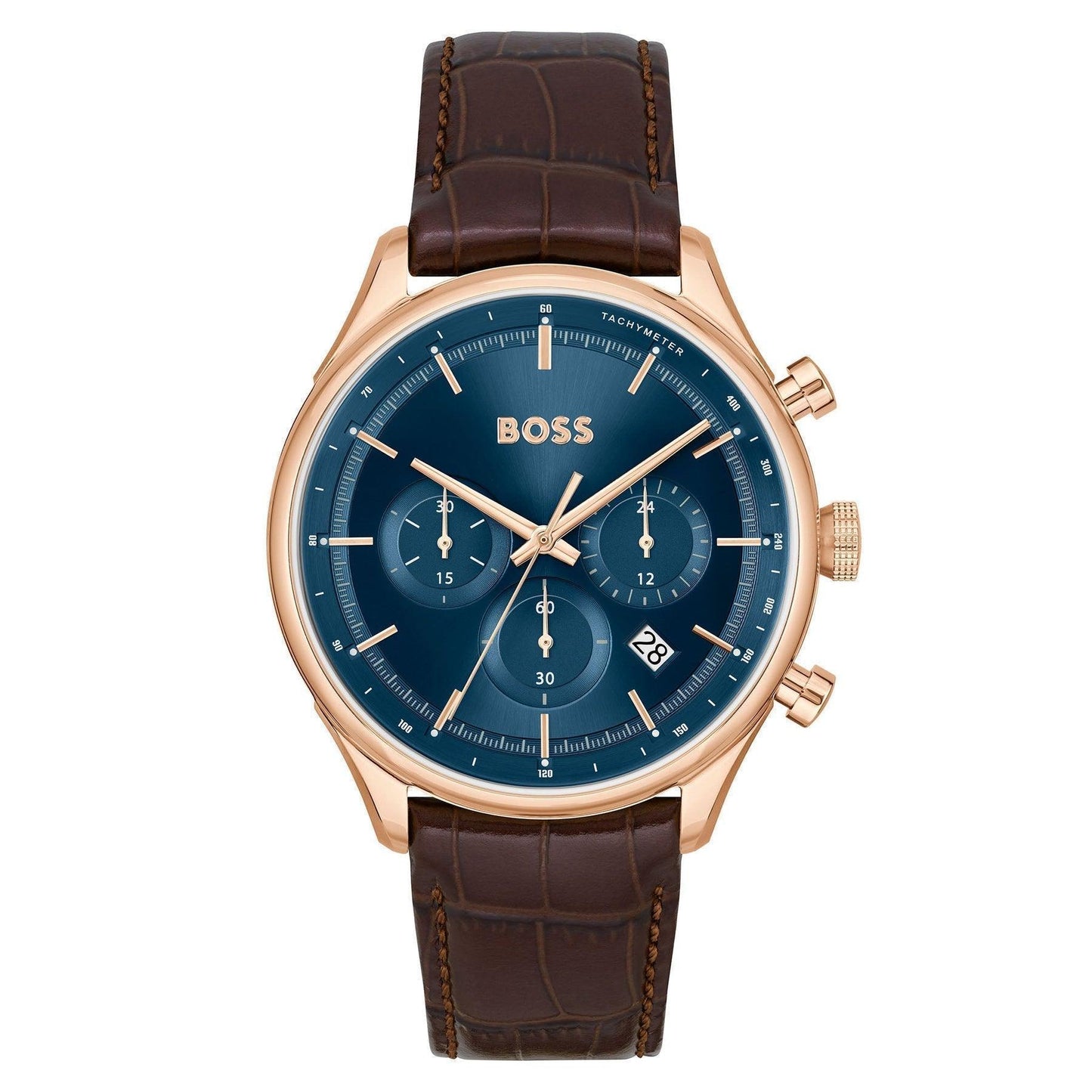 Hugo Boss Jewellery Brown Leather Men's bracelet 1580497M