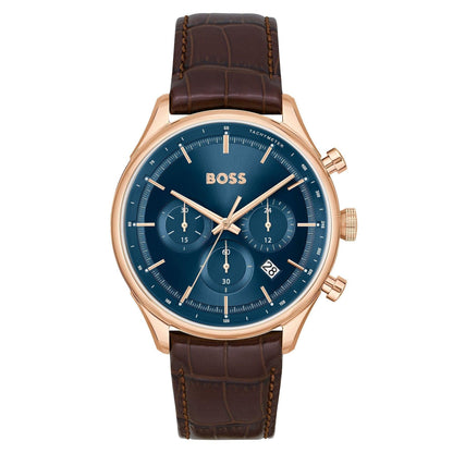 Hugo Boss Jewellery Brown Leather Men's bracelet 1580497M