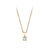 Canadian Diamond 0.15ct Solitaire Pendant in Four Claw Setting Set in 14K Yellow Gold