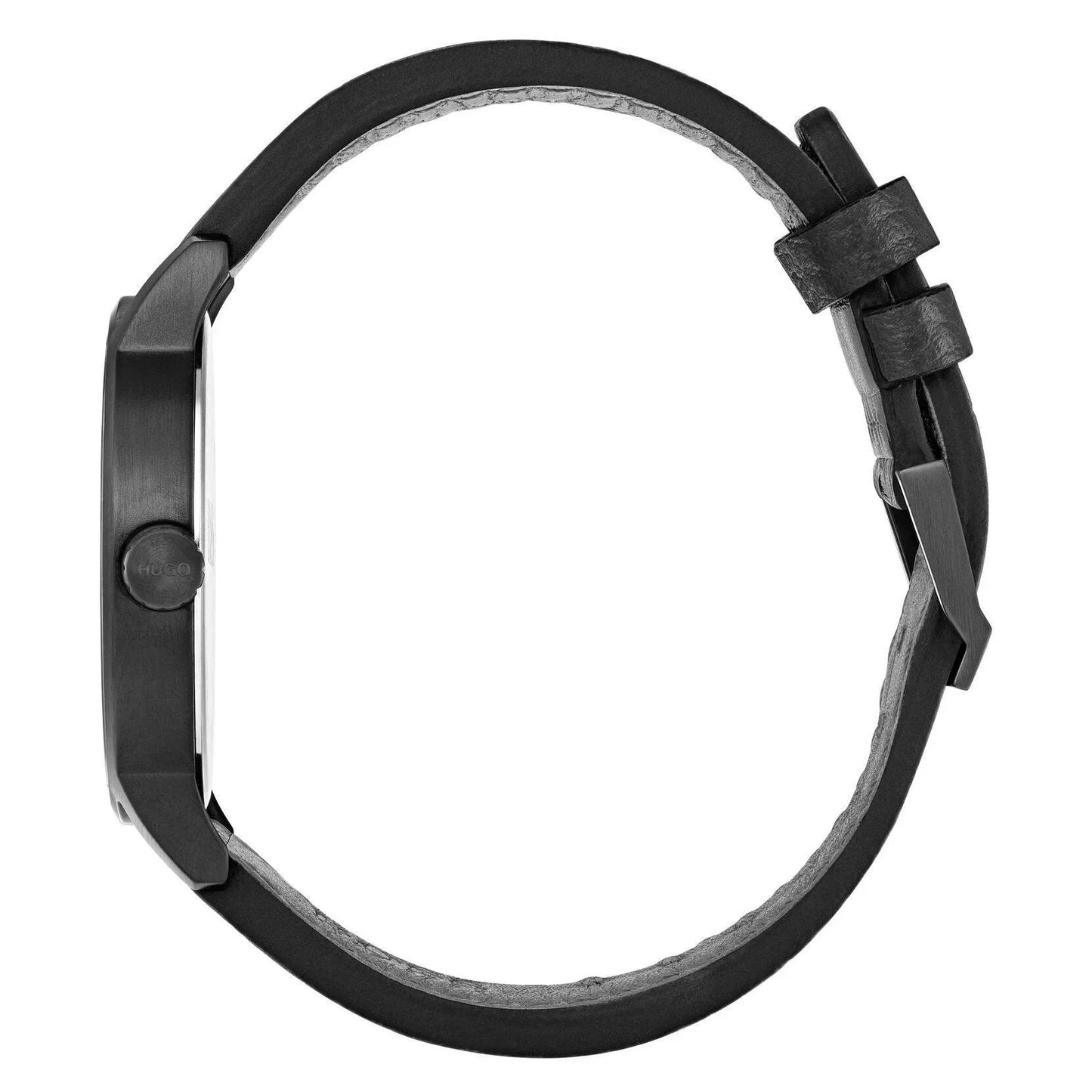 Hugo Boss Stand Grey Leather Quartz Men's Watch 1530074