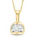 Canadian Diamond 0.40ct Solitaire Pendant in Tension Set in 14K Yellow Gold