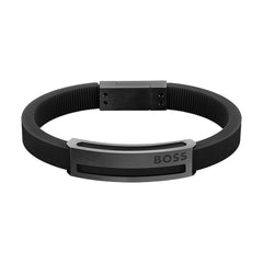 Hugo Boss Jewelry Men\'s Sarkis Silicone Obsessions - Collection 1580363M A Jewellery Bracelet
