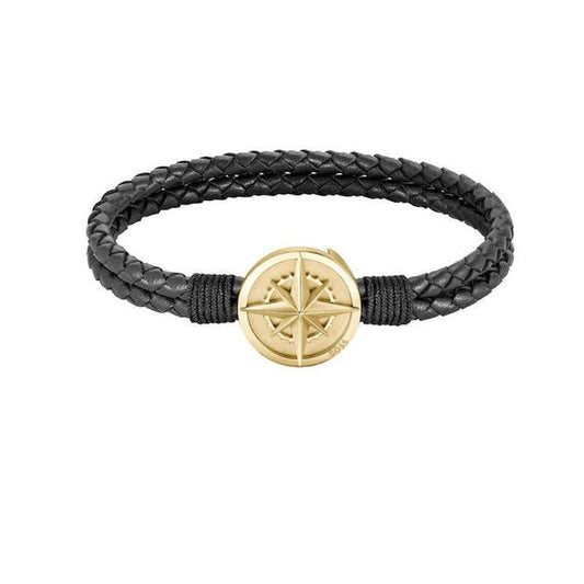 Hugo Boss Jewellery Men's Black Leather Bracelet 1580491M