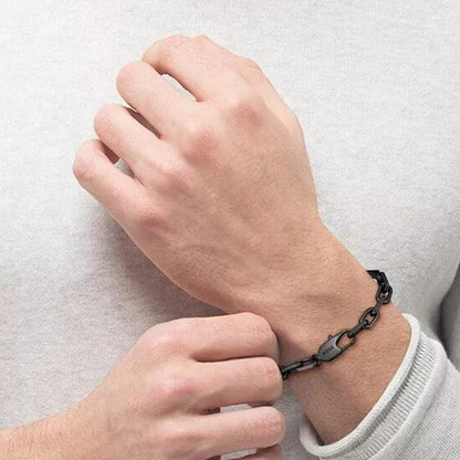 Hugo Boss Jewellery Men's Kane Black and Bronze Bracelet 1580503M