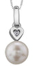 10KW Pearl & Diamond Pendant