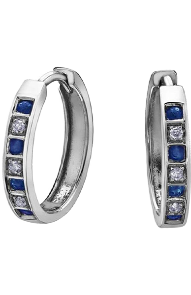 10KW Sapphire &amp; Diamond Earring 20011