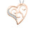 10K Rose Gold 0.015TDW Diamond Heart Pendant