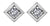 10K White Gold 0.08TDWW Diamond Earrings