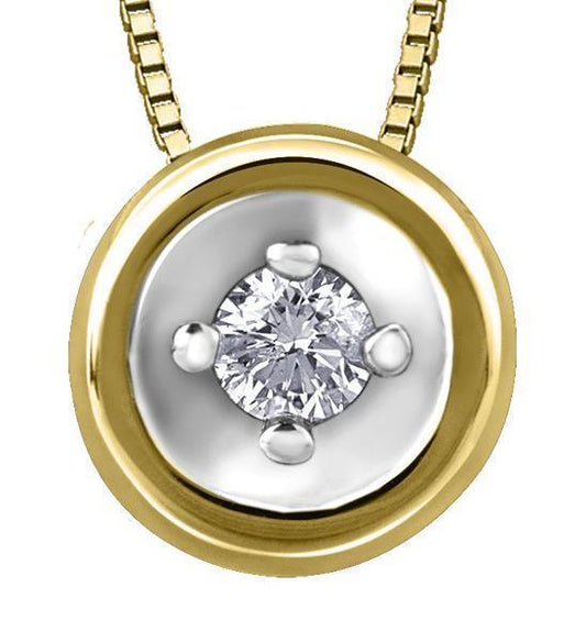 10K Yellow Gold 0.035TDW Diamond Pendant