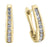 10K Yellow Gold 0.10TDW Diamond Earrings