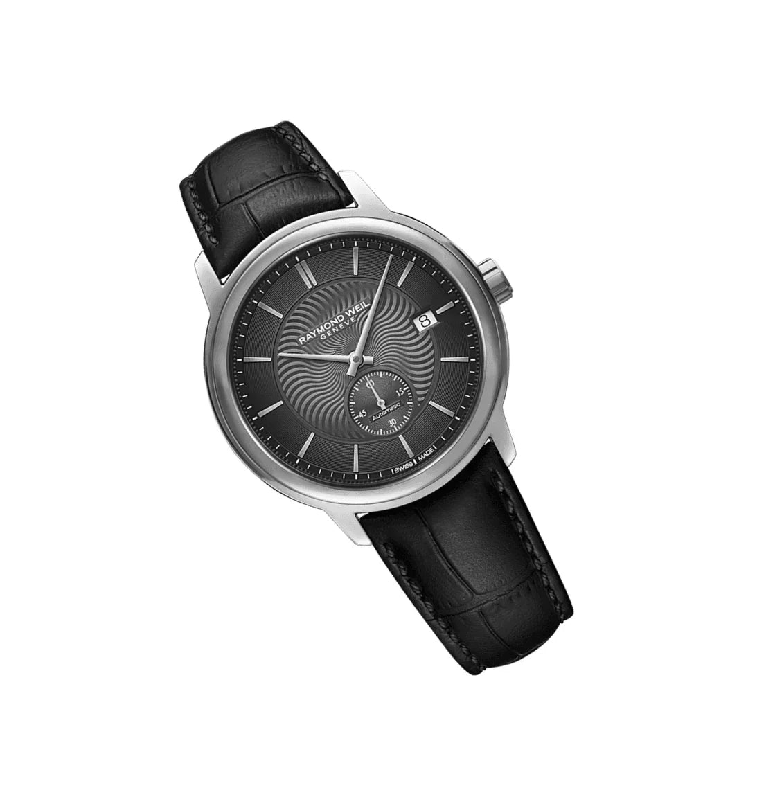 Maestro watch sales with leather strap