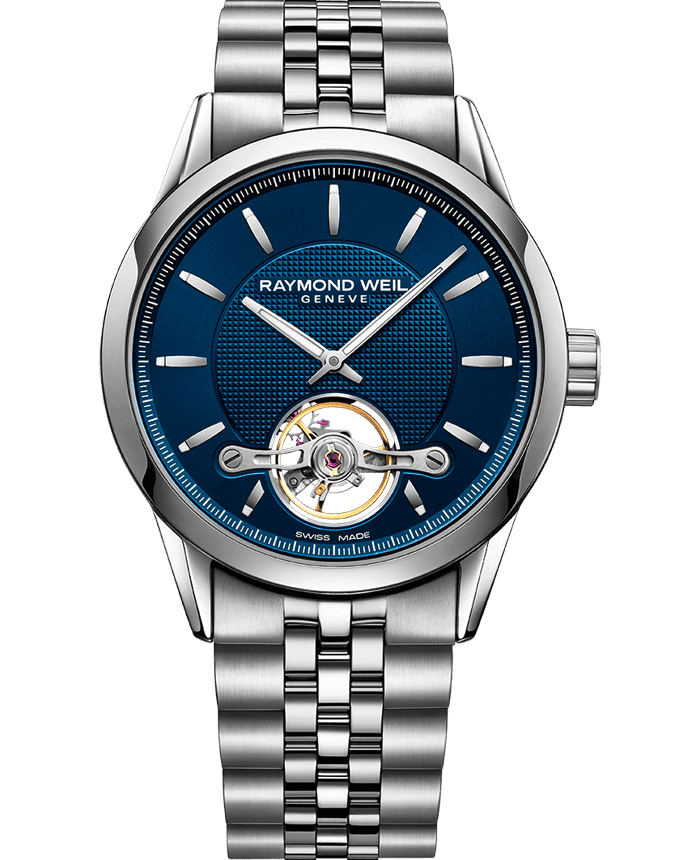 Raymond Weil 2780-ST-50001 Freelancer Calibre RW1212 Men&#39;s Automatic Blue Steel Watch