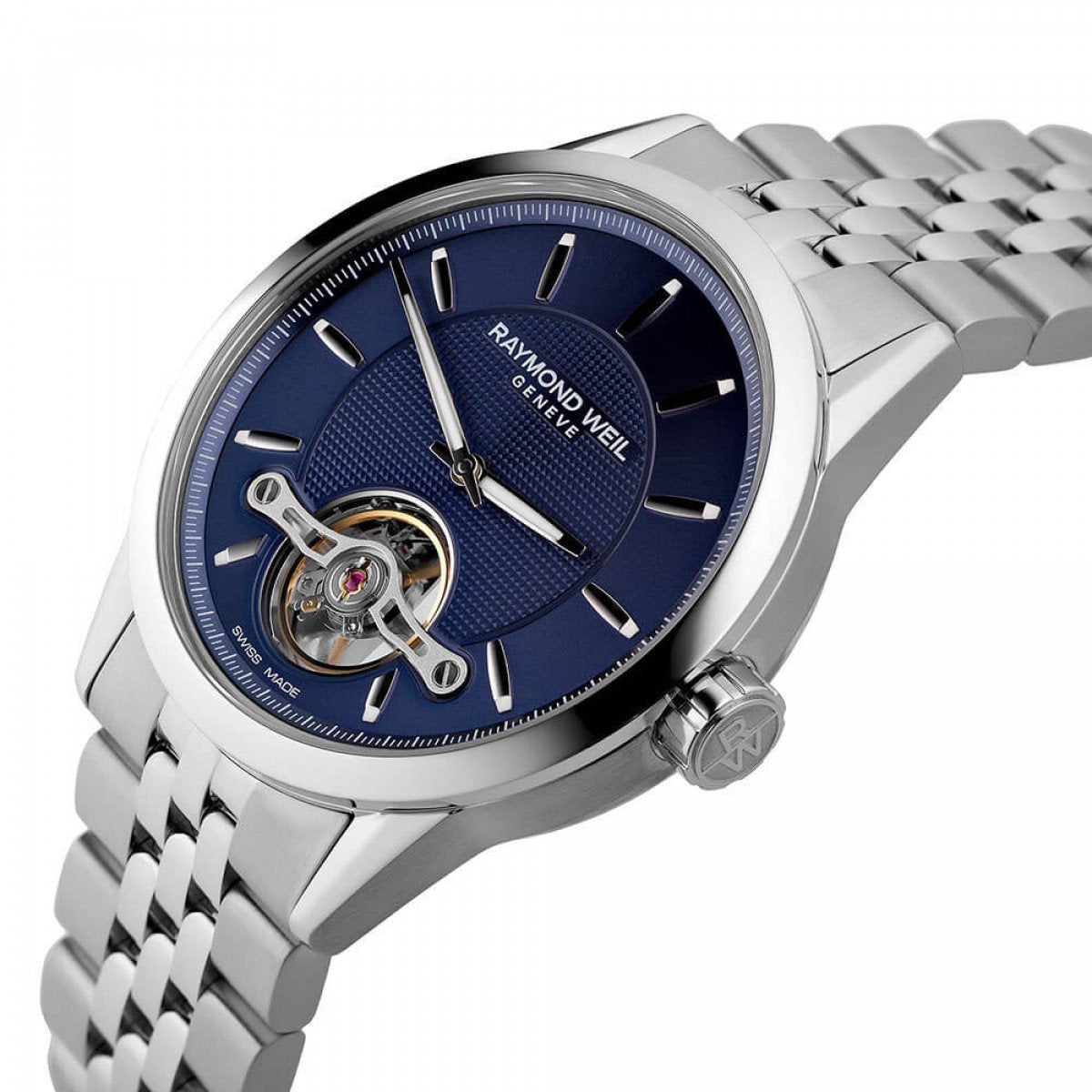 Raymond Weil 2780-ST-50001 Freelancer Calibre RW1212 Men&#39;s Automatic Blue Steel Watch