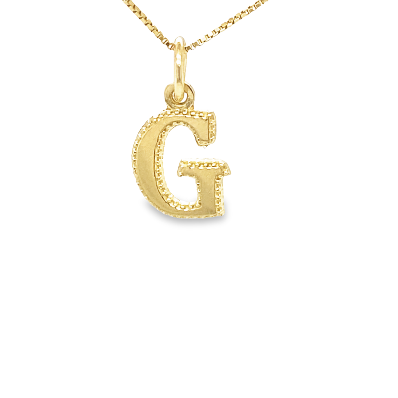 G' Initial Diamond Pendant - 912F9COADTSPDWG-G – Clark Jewelers