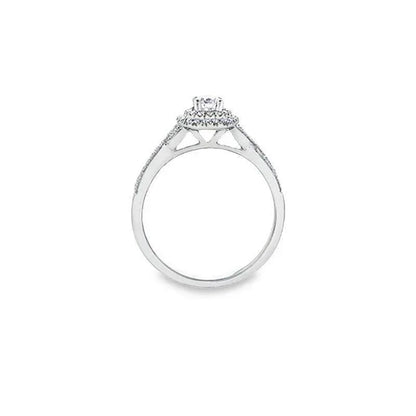 10K White Gold 0.43TDW Canadian Diamond Engagement Ring Wedding Set