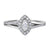 0.30TDW Marquise Diamond Engagement Ring in 10K White Gold