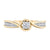 10K Yellow Gold 0.12TDW Diamond Illusion Promise Ring