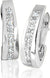 Diamond Classic J Hoop set with 0.33tdw in 10K White Gold