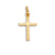 10 Karat Yellow Gold Religious Classic Italian Cross Pendant
