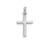 10 Karat White Gold Religious Classic Italian Cross Pendant