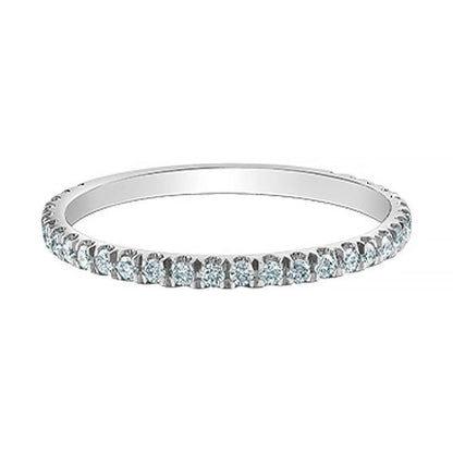 0.32TDW Lab-Cultivated Diamond Band in 14K White Gold
