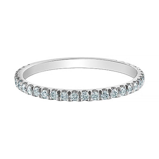 0.32TDW Lab-Cultivated Diamond Band in 14K White Gold