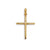 10 Karat Yellow Gold Simple Religious Cross Pendant