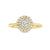 0.35TDW Sparkling Canadian Diamond Ring in 10K Yellow Gold