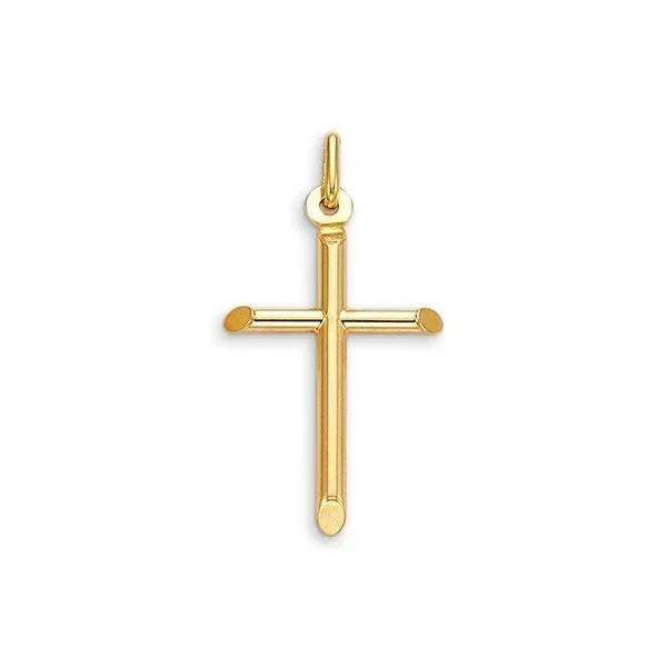 10 Karat Yellow Gold Religious Classic Italian Cross