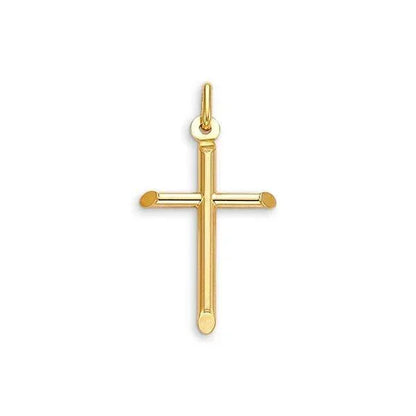 10 Karat Yellow Gold Religious Classic Italian Cross
