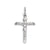 10 karat White Gold Religious Italian Medium Cross With Crucifix