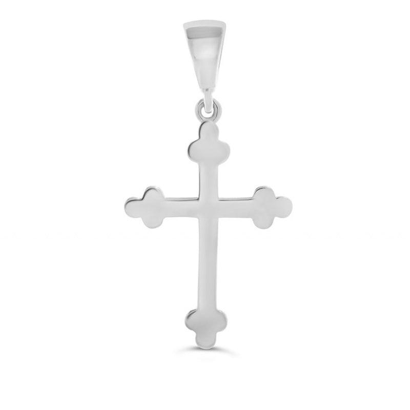 White gold orthodox on sale cross