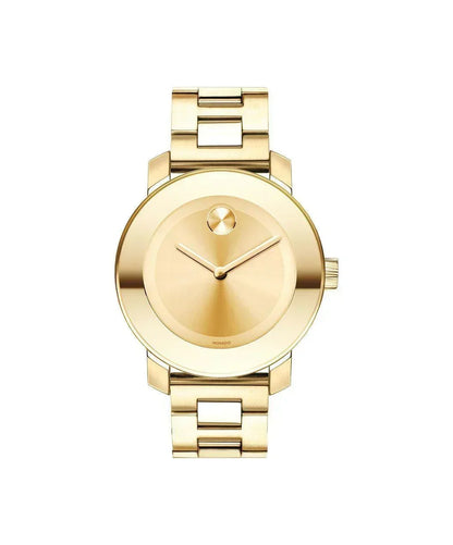 Movado Bold Gold-Tone Quartz Women's Watch 3600085