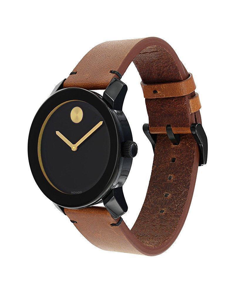 Movado Bold Black Museum Dial Men's Watch 3600305