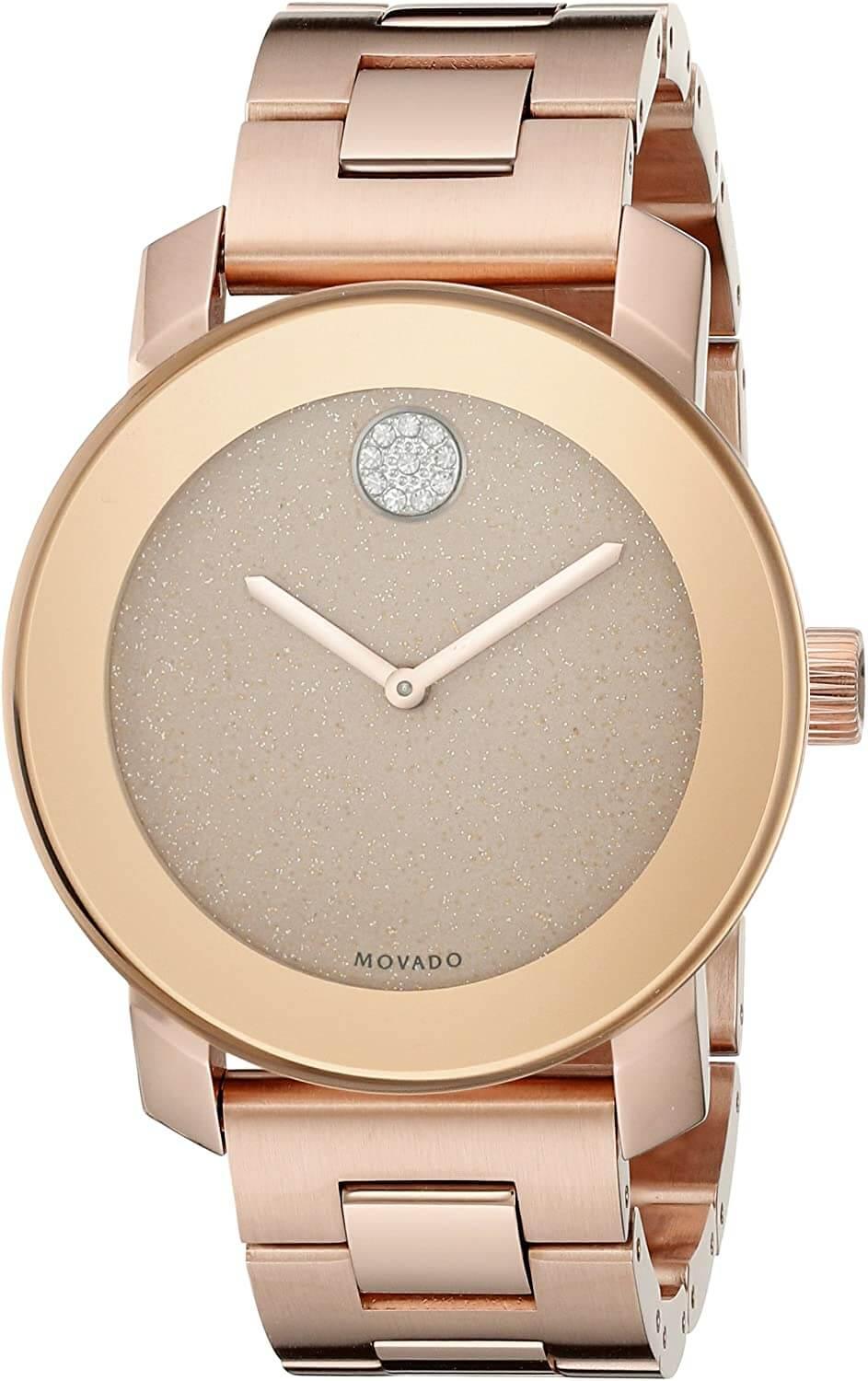 Movado bold rose hotsell gold ladies watch