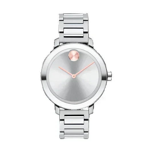 Movado Bold Evolution Silver Tone Quartz Women's Watch 3600647