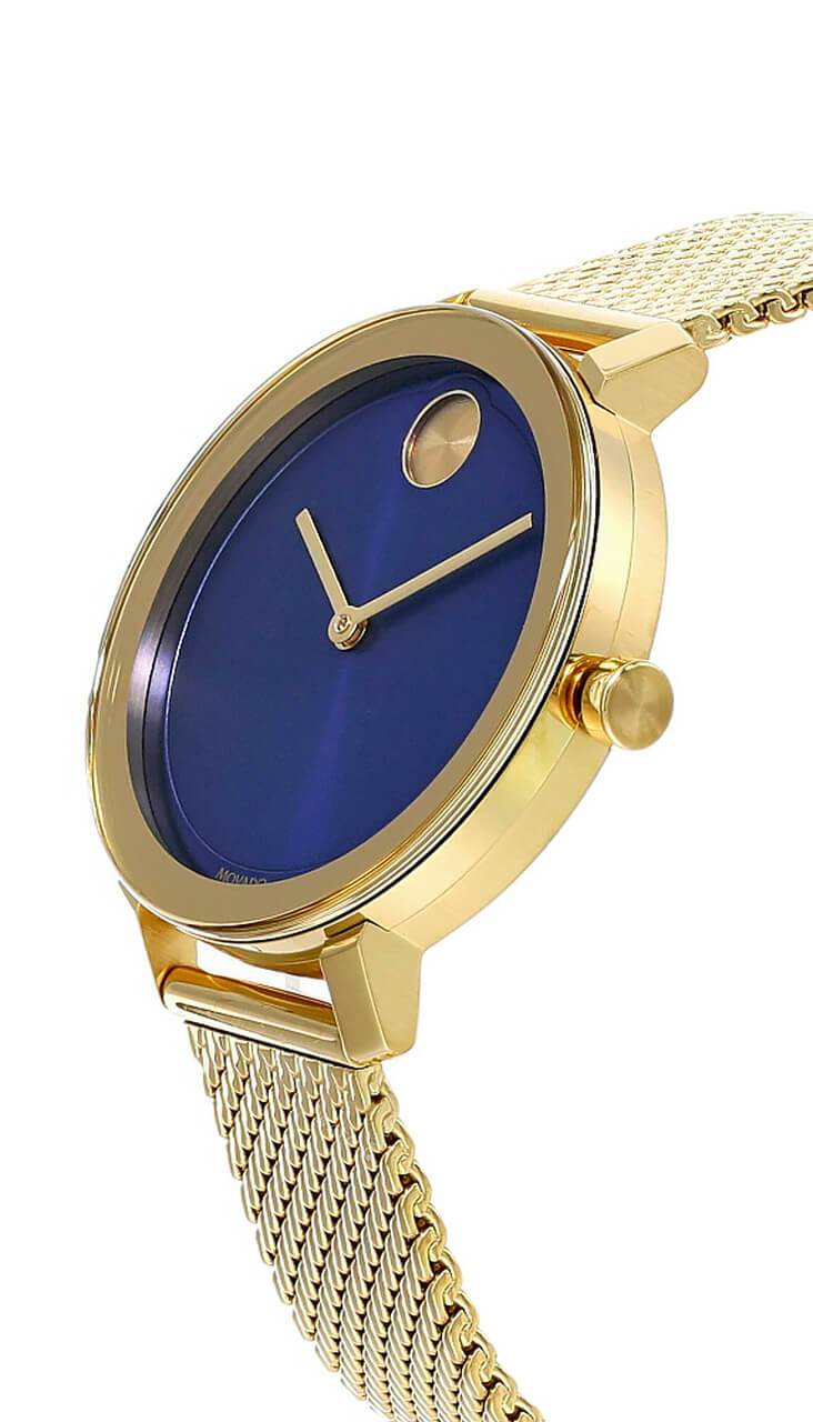 Movado bold light clearance blue dial ladies watch