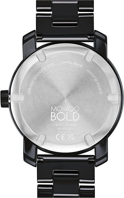 Movado Bold Ceramic Quartz Womens Watch 3600803