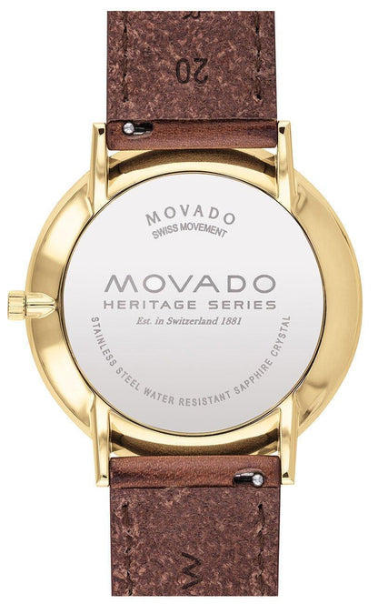 Movado Heritage Series Quatrz Unisex Watch 3650131