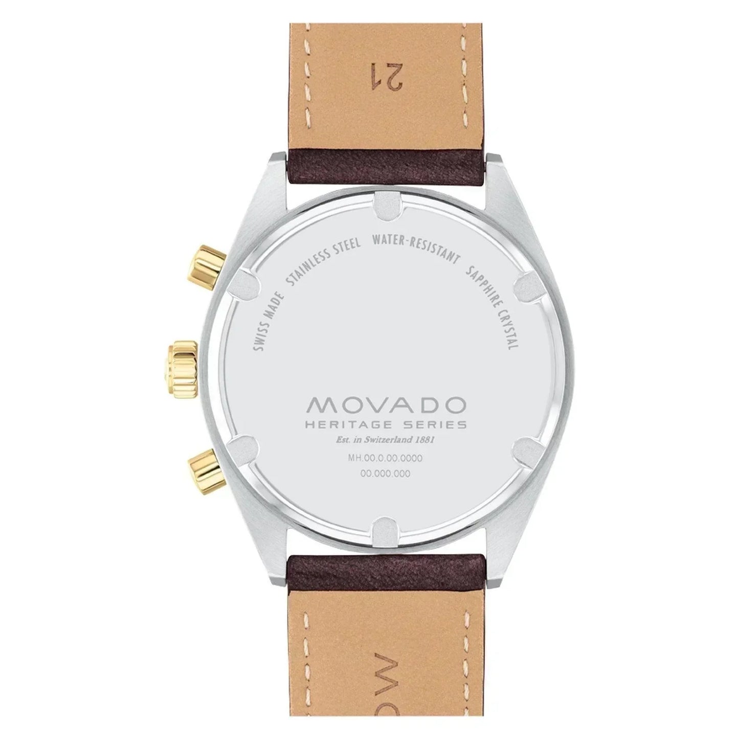 Movado Heritage Series Datron Quartz Mens Watch 3650182