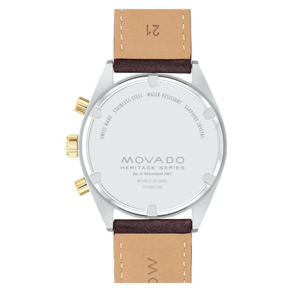 Movado Heritage Series Datron Quartz Mens Watch 3650182