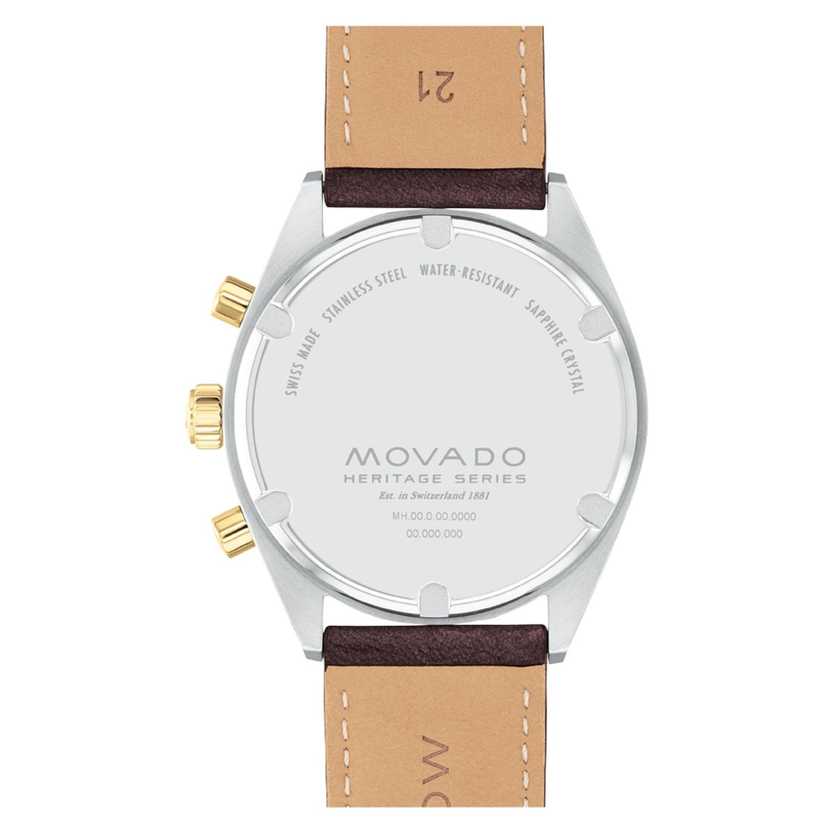 Movado Heritage Series Datron Quartz Mens Watch 3650182