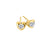 Canadian Diamond 0.40ct Solitaire Earrings in Tension Set in 14K Yellow Gold