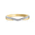 Elegant 10K Yellow Gold Diamond Curve Band with 0.10 Total Diamond Weight