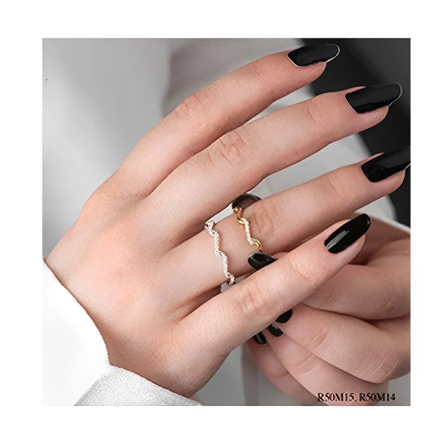 0.14TDW Sparkling Diamond Fashion Stackable Band in 10K Yellow Gold